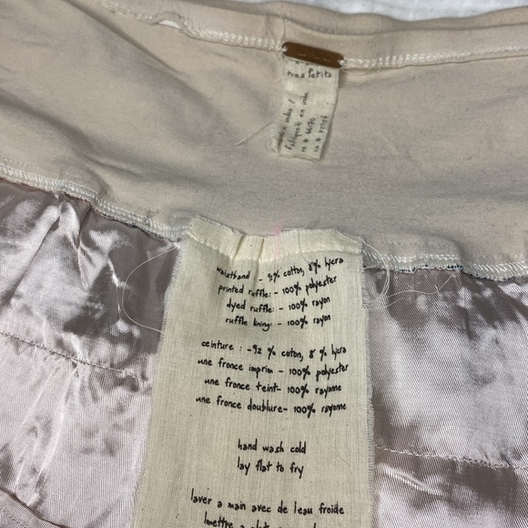 Free People x-small ruffle layered skirt - Picture 2 of 3